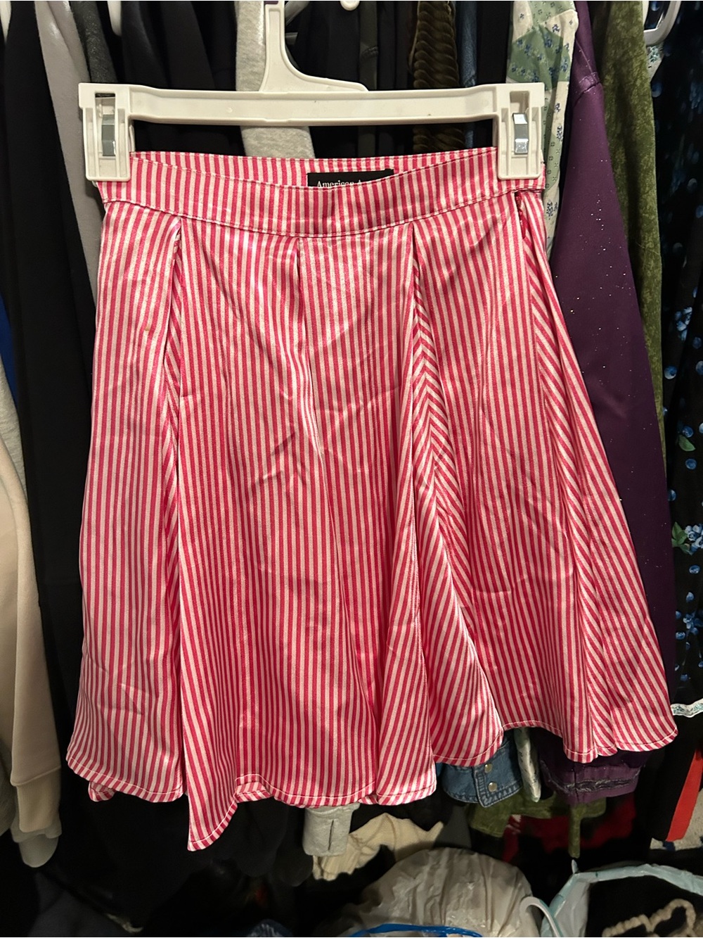 American apparel satin skirt